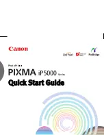 Canon iP5000 - PIXMA Color Inkjet Printer Quick Start Manual preview