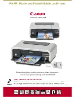 Canon iP5200R - PIXMA Color Inkjet Printer Brochure & Specs предпросмотр