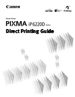 Canon iP6220D - PIXMA Color Inkjet Printer Direct Printing Manual предпросмотр