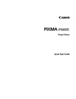 Preview for 3 page of Canon iP6600D - PIXMA Color Inkjet Printer Quick Start Manual