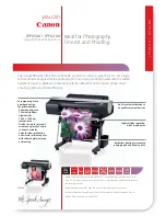 Canon iPF6100 - imagePROGRAF Color Inkjet Printer Brochure & Specs предпросмотр