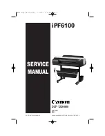 Canon iPF6100 - imagePROGRAF Color Inkjet Printer Service Manual предпросмотр