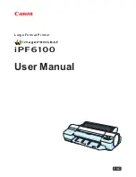 Canon iPF6100 - imagePROGRAF Color Inkjet Printer User Manual предпросмотр