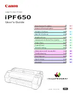 Canon iPF650 - imagePROGRAF Color Inkjet Printer User Manual предпросмотр