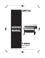 Canon iPF710 - imagePROGRAF Color Inkjet Printer Service Manual preview