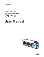 Canon iPF710 - imagePROGRAF Color Inkjet Printer User Manual preview