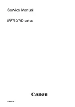 Canon iPF760 series Service Manual предпросмотр