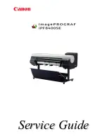 Canon iPF8400SE imagePROGRAF Service Manual preview