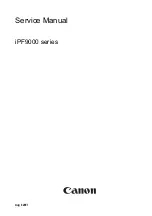 Предварительный просмотр 1 страницы Canon iPF9000 series Service Manual