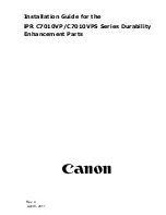 Canon iPR C7010VP Series Installation Manual preview