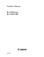 Canon iR C3200 Series Portable Manual preview