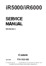 Canon IR5000 - iR B/W Laser Service Manual preview