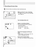 Preview for 78 page of Canon IX Lite - EOS IX Lite APS SLR Camera Instruction Manual