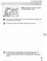 Preview for 79 page of Canon IX Lite - EOS IX Lite APS SLR Camera Instruction Manual