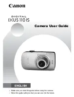 Предварительный просмотр 1 страницы Canon IXUS 110 IS User Manual