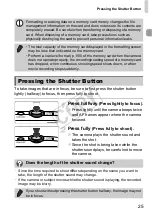 Предварительный просмотр 25 страницы Canon IXUS 1100 HS User Manual