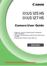 Canon IXUS 125 HS User Manual preview