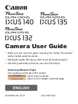 Предварительный просмотр 1 страницы Canon Ixus 132 User Manual