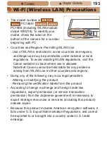 Предварительный просмотр 193 страницы Canon Ixus 132 User Manual