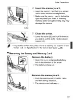 Предварительный просмотр 17 страницы Canon IXUS 135 Getting Started