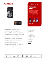 Canon IXUS 145 Brochure предпросмотр