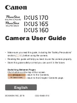 Canon IXUS 160 User Manual preview