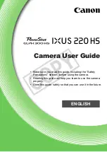 Предварительный просмотр 1 страницы Canon IXUS 220 HS User Manual