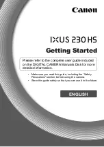 Предварительный просмотр 2 страницы Canon IXUS 230 HS Getting Started