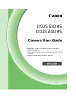 Предварительный просмотр 1 страницы Canon Ixus 240 hs User Manual