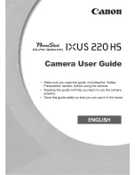 Предварительный просмотр 1 страницы Canon IXUS IXUS 220HS User Manual