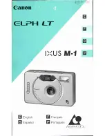 Canon Ixus M 1 Elph LT Instructions Manual preview