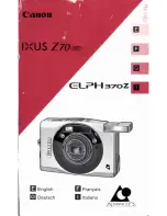 Предварительный просмотр 1 страницы Canon Ixus Z70 User Manual