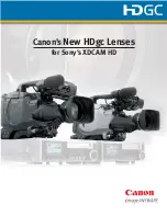 Предварительный просмотр 1 страницы Canon KH10ex3.6 IRSE Brochure & Specs