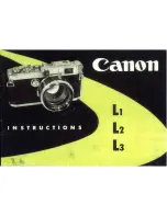 Canon L1 Instructions Manual preview