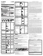 Предварительный просмотр 1 страницы Canon L1255 Instructions