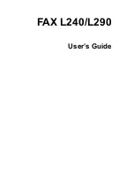 Preview for 1 page of Canon L240 User Manual