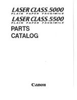 Предварительный просмотр 3 страницы Canon LASER CLASS 5000 Parts List