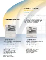 Preview for 2 page of Canon Laser Class 830i User Manual