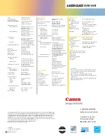 Preview for 8 page of Canon Laser Class 830i User Manual