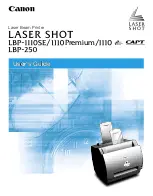 Предварительный просмотр 1 страницы Canon Laser Shot LBP-1110 User Manual