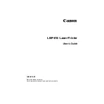 Предварительный просмотр 2 страницы Canon Laser Shot LBP-1110 User Manual