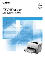 Canon LASER SHOT LBP-1210 User Manual preview