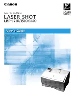 Предварительный просмотр 1 страницы Canon Laser Shot LBP-1420 User Manual