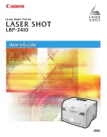 Предварительный просмотр 1 страницы Canon LASER SHOT LBP-2410 User Manual