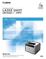 Canon LASER SHOT LBP-3600 User Manual предпросмотр