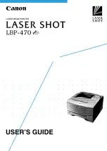 Canon LASER SHOT LBP-470 User Manual предпросмотр