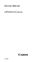 Canon Laser Shot LBP-5100 Service Manual preview