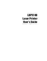 Предварительный просмотр 2 страницы Canon Laser Shot LBP-5100 User Manual