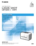 Canon Laser Shot LBP3200 User Manual preview