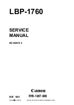 Canon LBP-1760 Service Manual предпросмотр